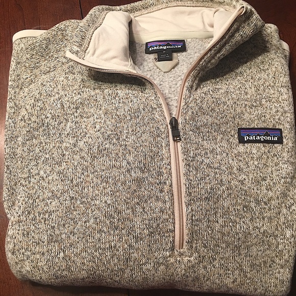 Patagonia Tops - Patagonia Pullover Tan half zipper